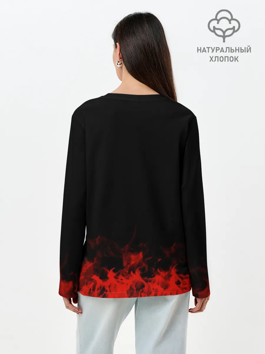 Лонгслив женский. Хлопок / Asking Alexandria