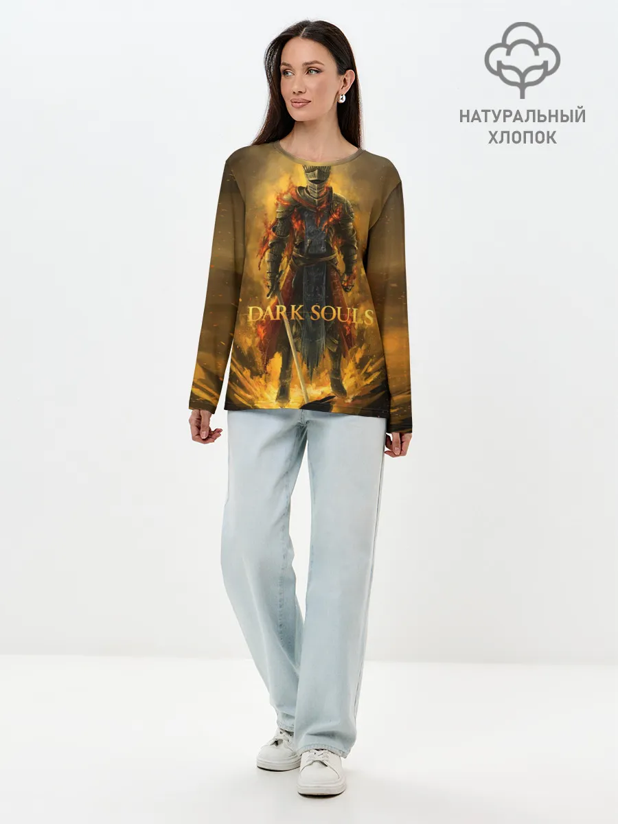Лонгслив женский. Хлопок / Dark Souls