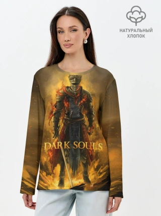Лонгслив женский. Хлопок / Dark Souls
