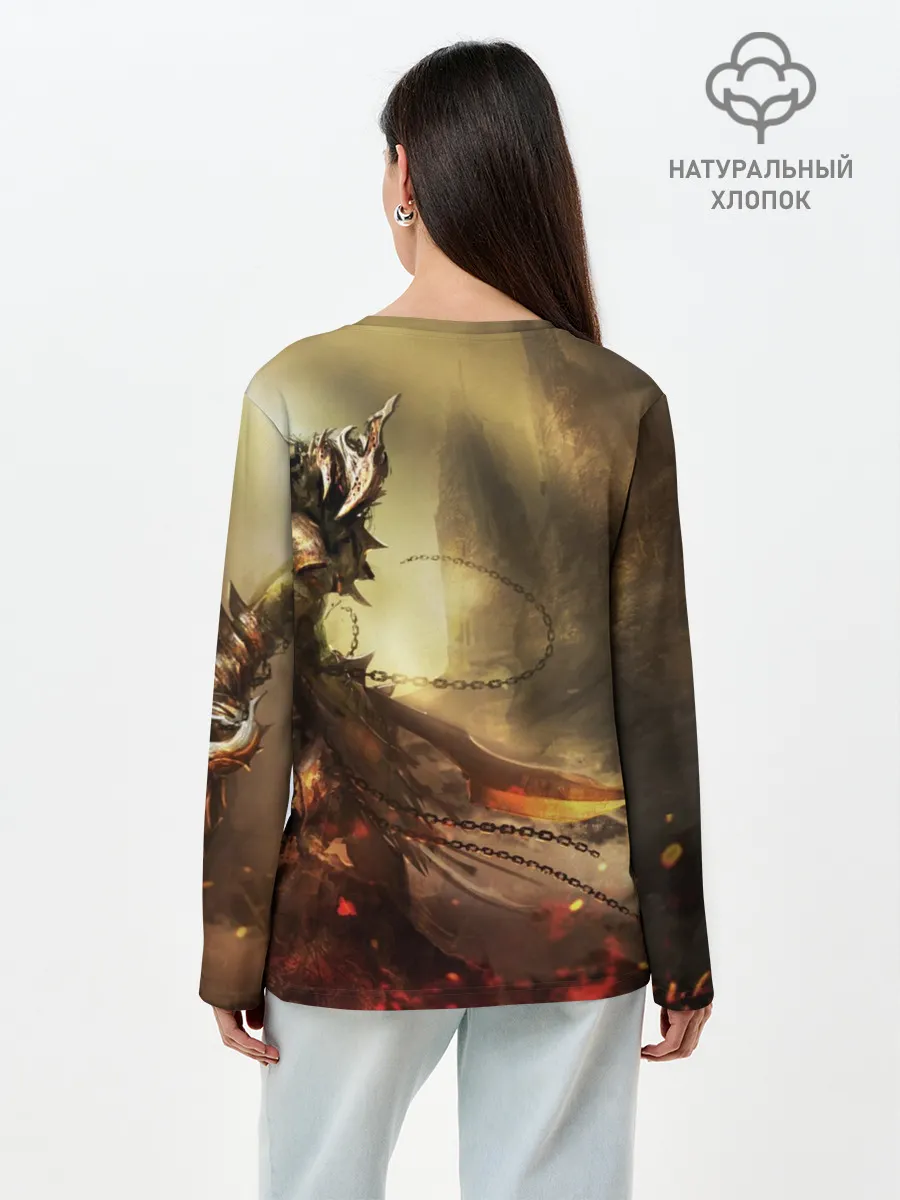 Лонгслив женский. Хлопок / Dark Souls
