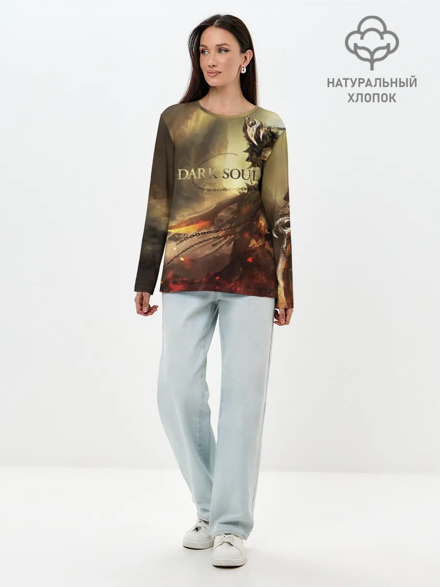 Лонгслив женский. Хлопок / Dark Souls