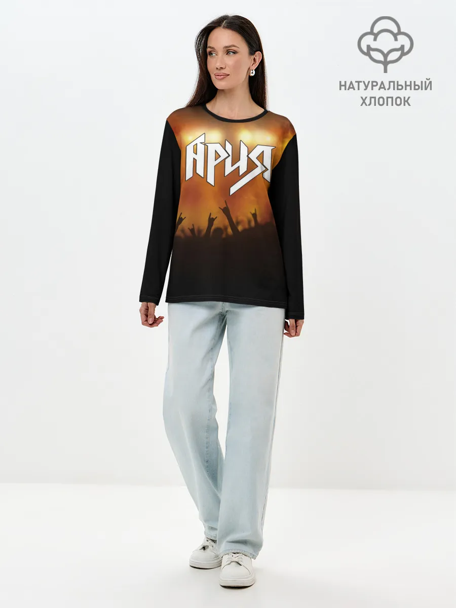 Лонгслив женский. Хлопок / ария