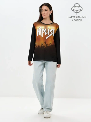 Лонгслив женский. Хлопок / ария