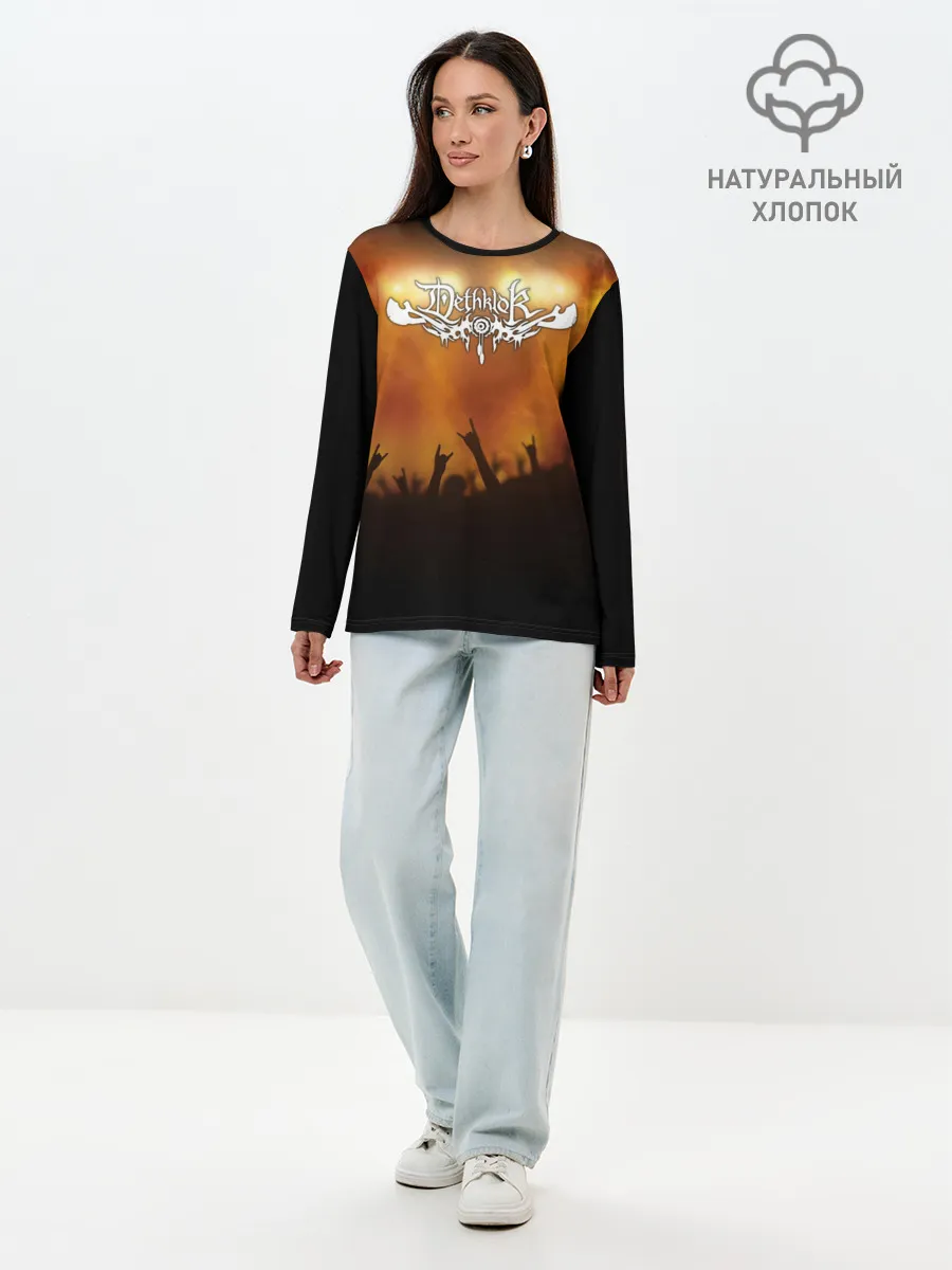 Лонгслив женский. Хлопок / Dethklok