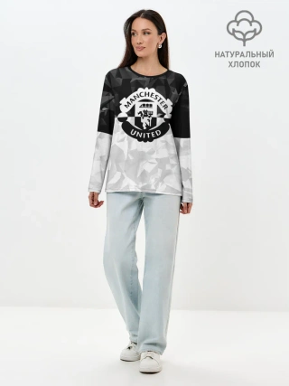 Лонгслив женский. Хлопок / МАНЧЕСТЕР ЮНАЙТЕД | FCMU | MANCHESTER UNITED
