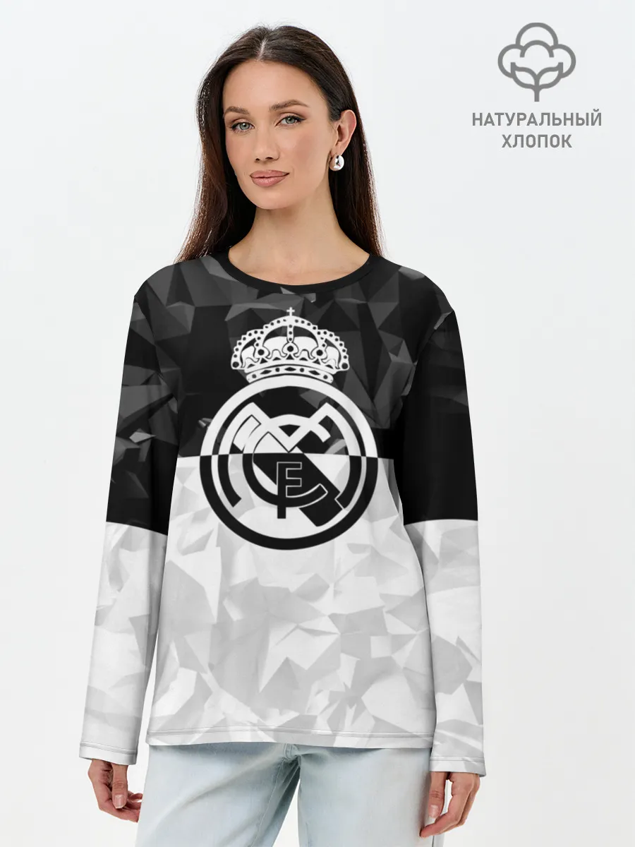 Лонгслив женский. Хлопок / РЕАЛ МАДРИД