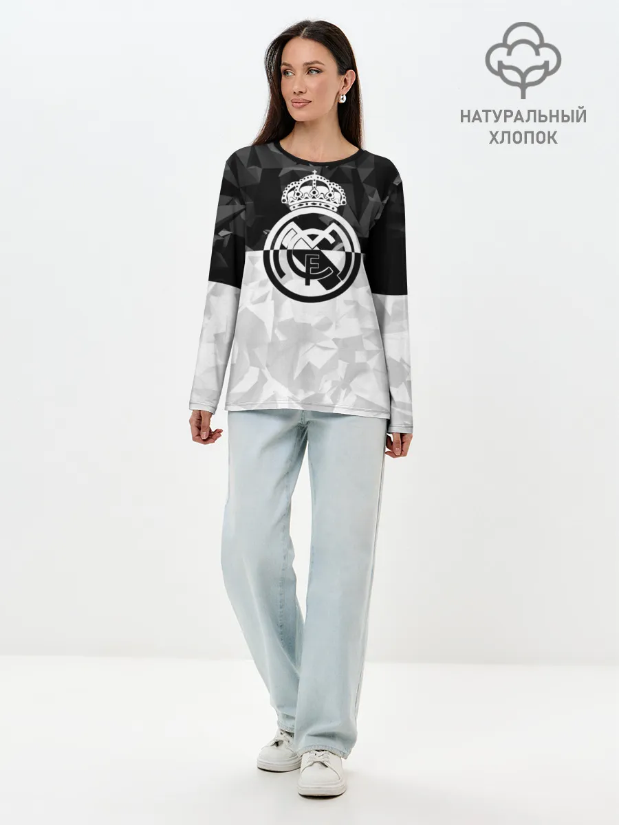 Лонгслив женский. Хлопок / РЕАЛ МАДРИД