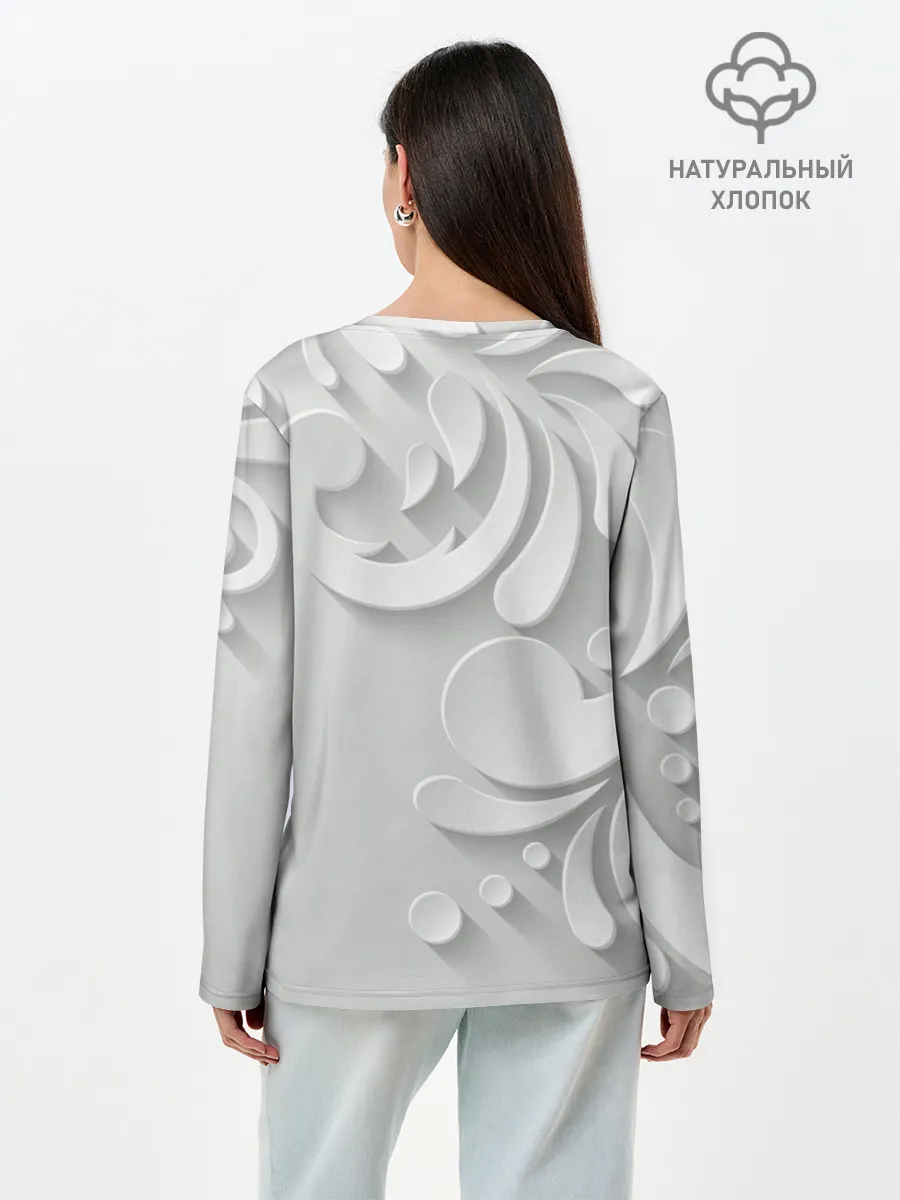 Лонгслив женский. Хлопок / Нежность и страсть