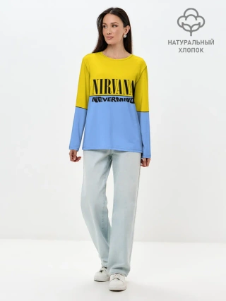 Лонгслив женский. Хлопок / Nirvana nevermino
