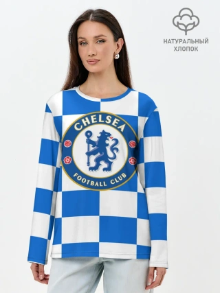 Лонгслив женский. Хлопок / FC Chelsea