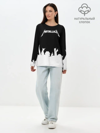 Лонгслив женский. Хлопок / Metallica