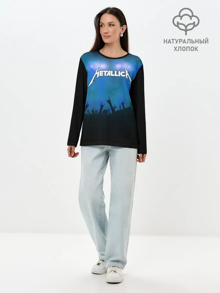Лонгслив женский. Хлопок / Metallica
