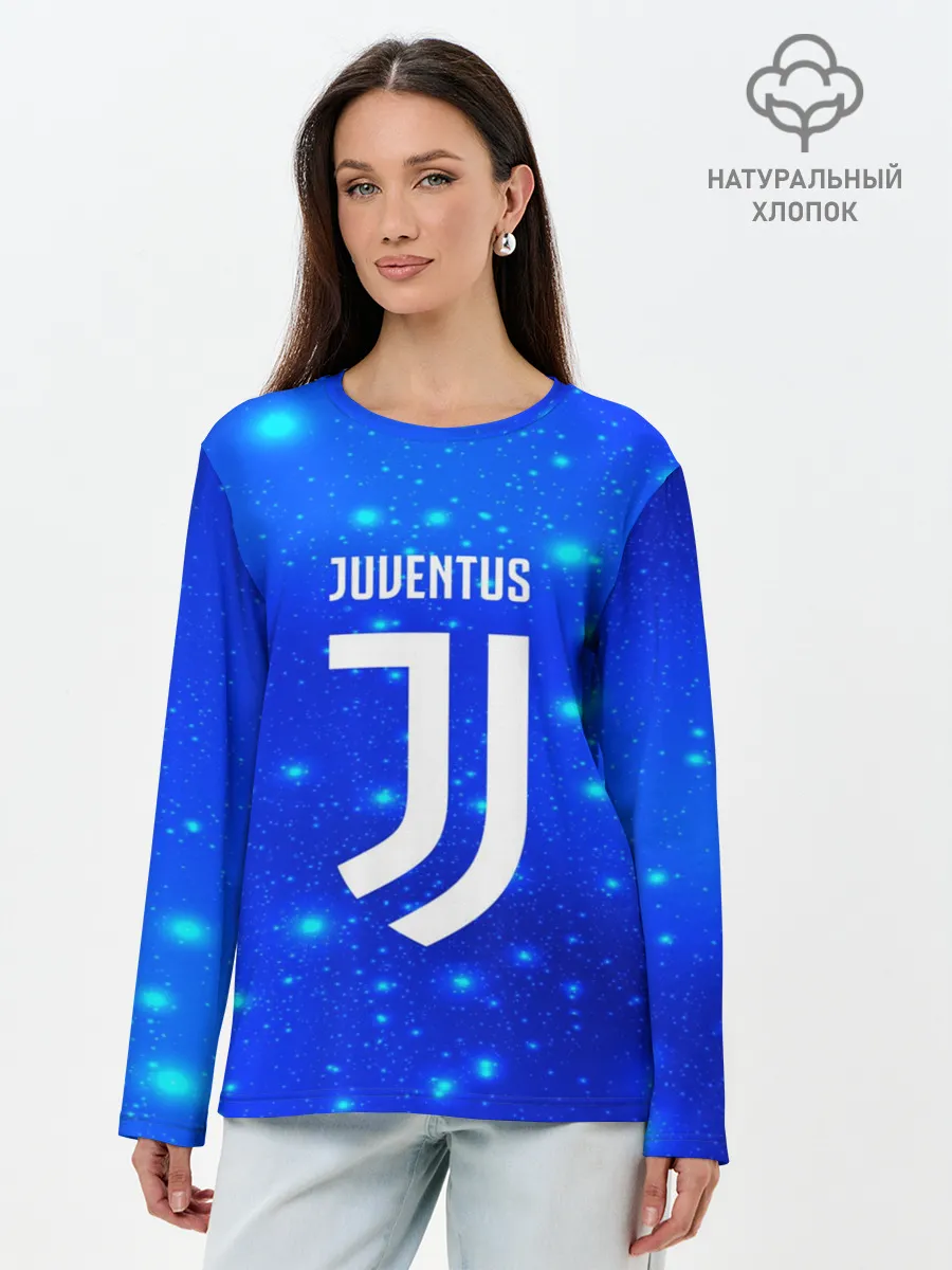 Лонгслив женский. Хлопок / Juventus space collection