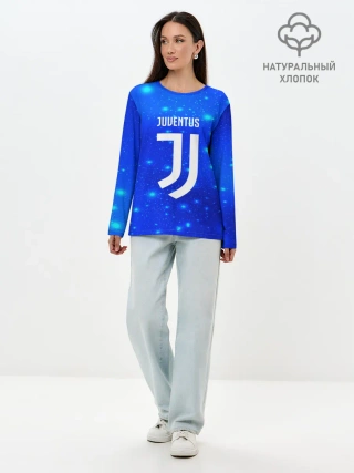 Лонгслив женский. Хлопок / Juventus space collection