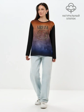 Лонгслив женский. Хлопок / Nirvana