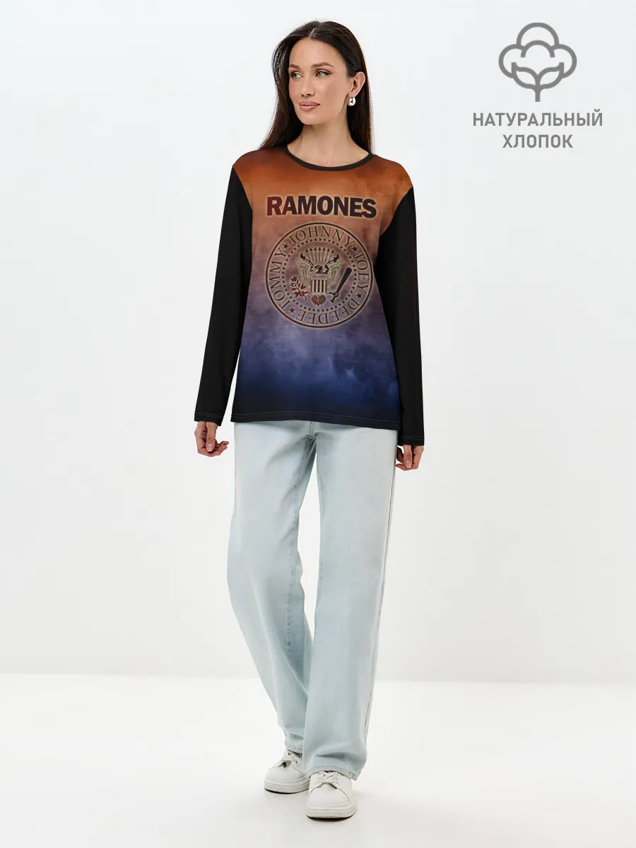 Лонгслив женский. Хлопок / Ramones