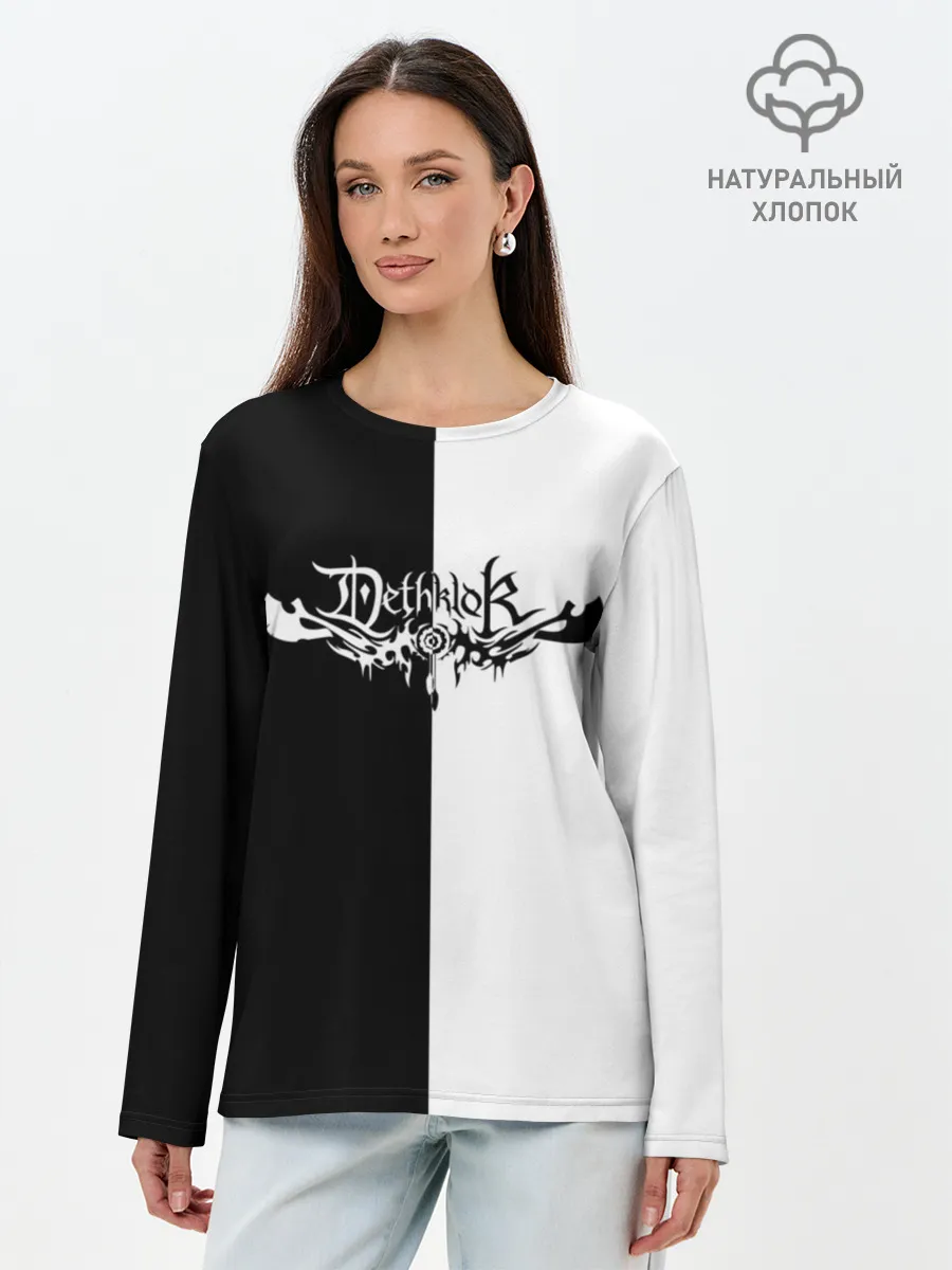 Лонгслив женский. Хлопок / Dethklok