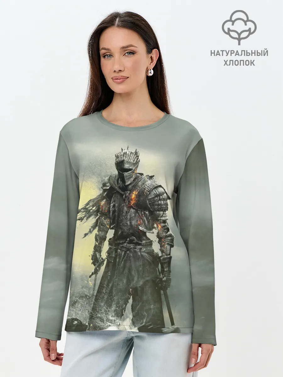 Лонгслив женский. Хлопок / Dark Souls