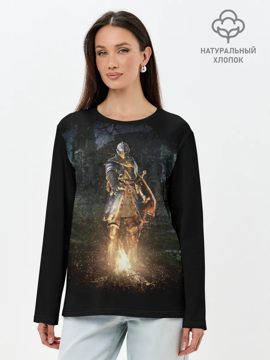 Лонгслив женский. Хлопок / Dark Souls