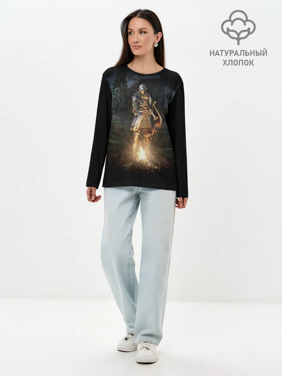 Лонгслив женский. Хлопок / Dark Souls