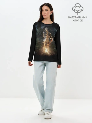 Лонгслив женский. Хлопок / Dark Souls