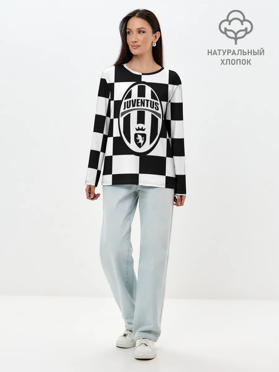 Лонгслив женский. Хлопок / Juventus