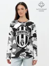 Лонгслив женский. Хлопок / FC Juventus Camouflage
