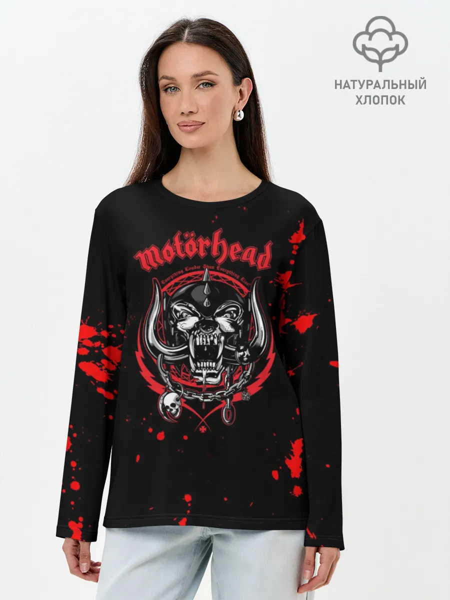 Лонгслив женский. Хлопок / Motrhead