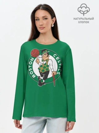 Лонгслив женский. Хлопок / Boston Celtics