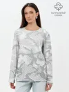 Лонгслив женский. Хлопок / Lite Camouflage Lines