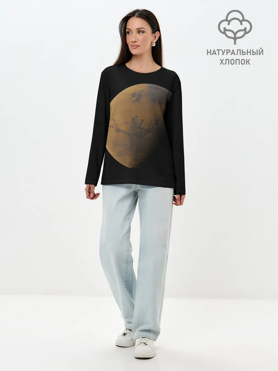 Лонгслив женский. Хлопок / Марс