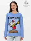 Лонгслив женский. Хлопок / Cuphead