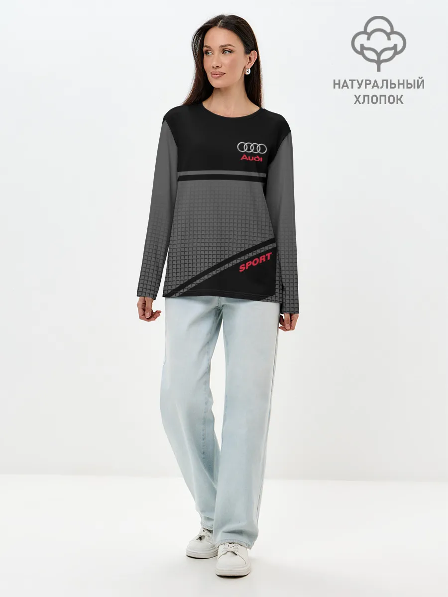 Лонгслив женский. Хлопок / AUDI SPORT
