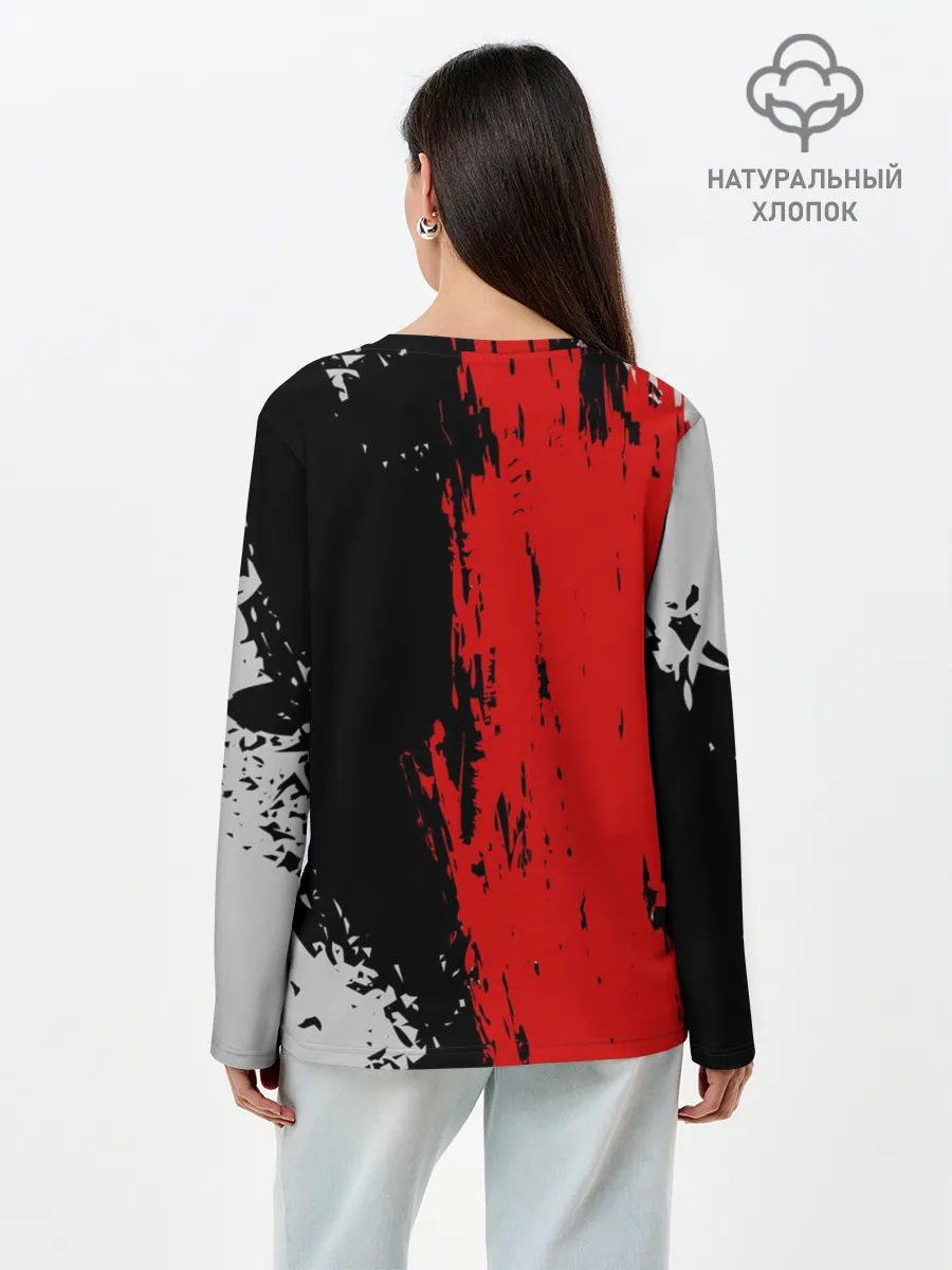 Лонгслив женский. Хлопок / AUDI SPORT / АУДИ СПОРТ