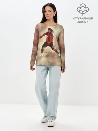 Лонгслив женский. Хлопок / Ronaldinho