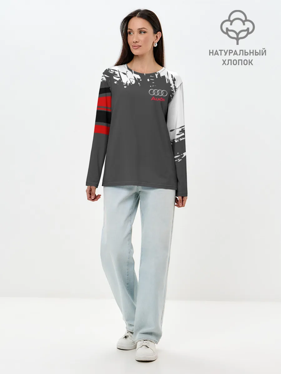 Лонгслив женский. Хлопок / AUDI | АУДИ
