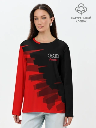 Лонгслив женский. Хлопок / AUDI SPORT