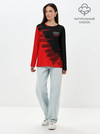 Лонгслив женский. Хлопок / AUDI SPORT