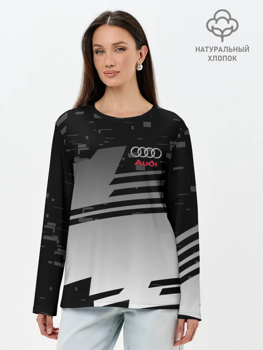 Лонгслив женский. Хлопок / AUDI SPORT