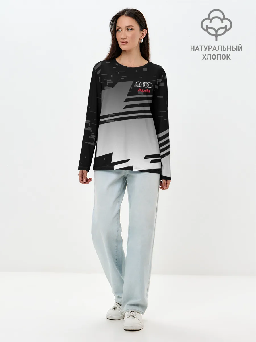 Лонгслив женский. Хлопок / AUDI SPORT