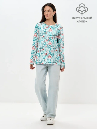 Лонгслив женский. Хлопок / 36,6