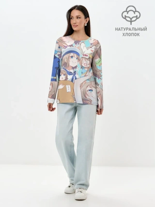 Лонгслив женский. Хлопок / You