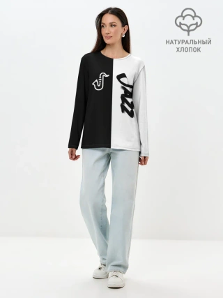 Лонгслив женский. Хлопок / Jazz