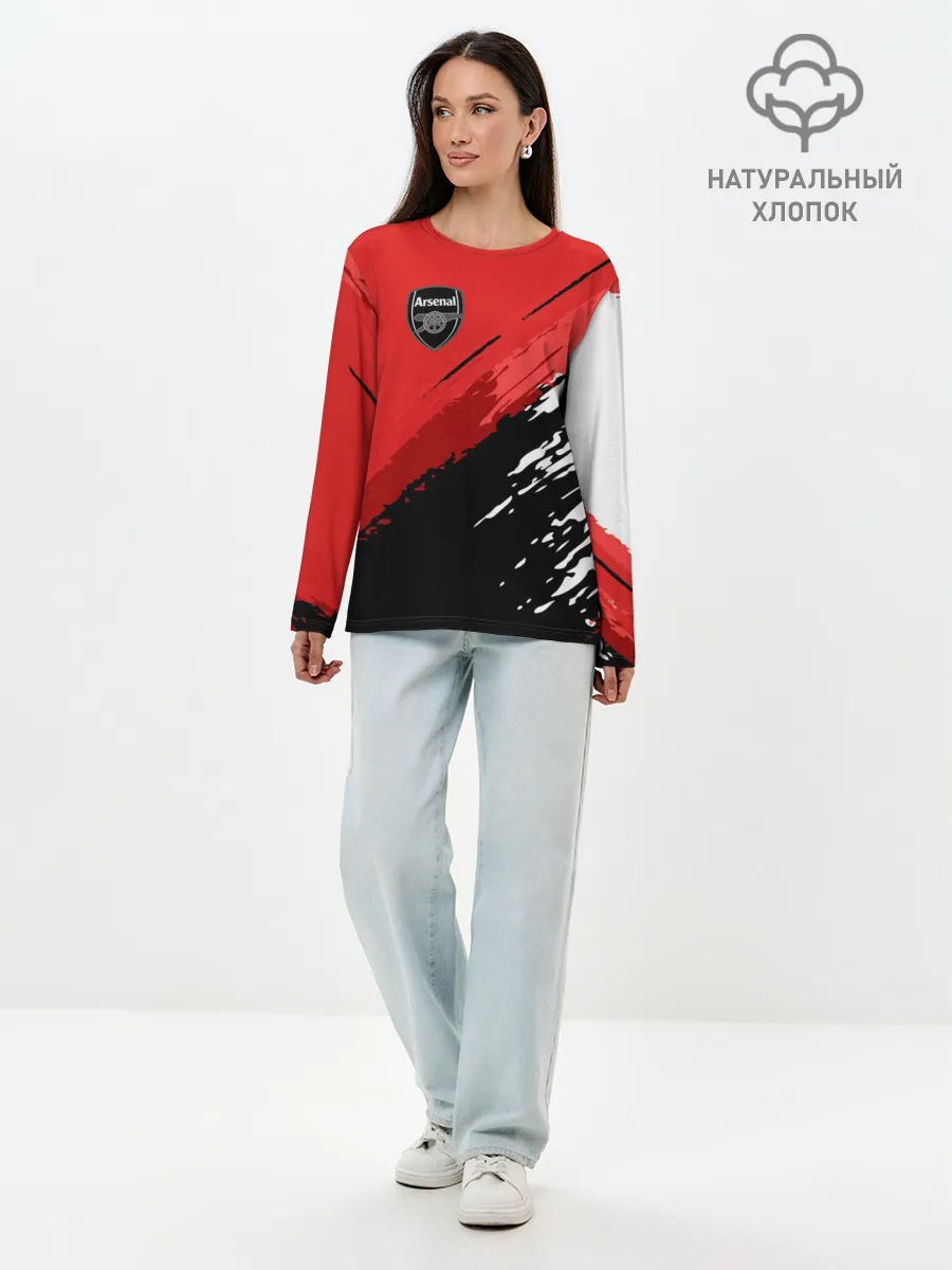 Лонгслив женский. Хлопок / Arsenal 2018 Original