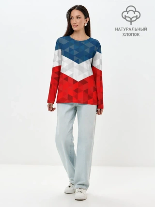 Лонгслив женский. Хлопок / Форма России