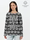 Лонгслив женский. Хлопок / Guns n roses