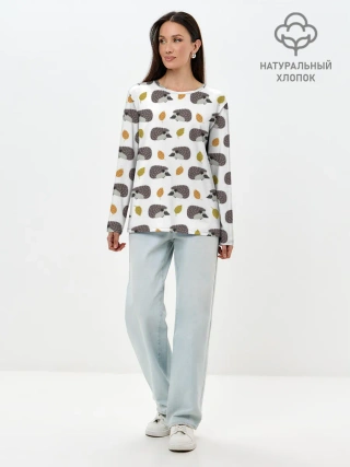 Лонгслив женский. Хлопок / чего такой колючий?