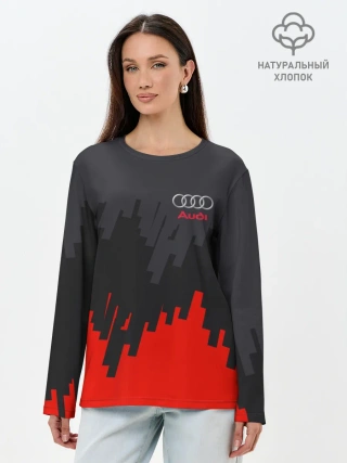 Лонгслив женский. Хлопок / AUDI SPORT