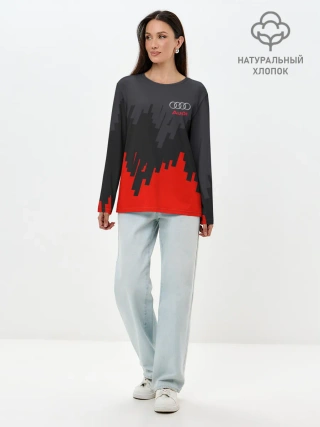 Лонгслив женский. Хлопок / AUDI SPORT