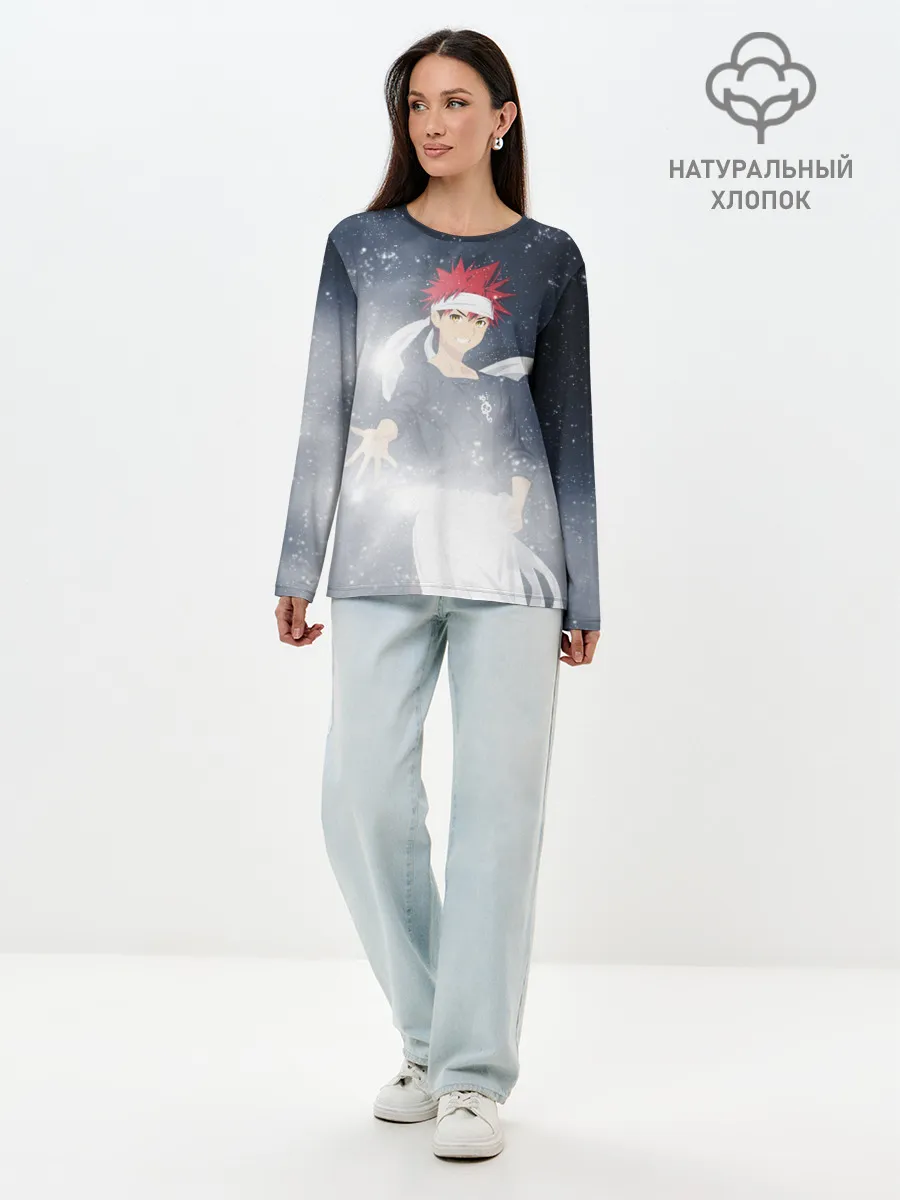 Лонгслив женский. Хлопок / Shokugeki no Souma